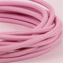 Pale pink textile cable